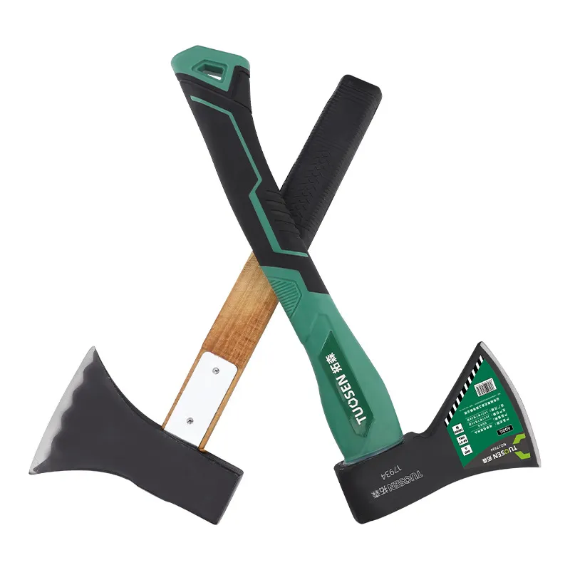 Multipurpose Camping Hatchet – Wood Splitting Axe & Carpenter’s Hand Axe for Outdoor Survival, Bushcraft, Felling, and Firewood Chopping with Wooden Handle